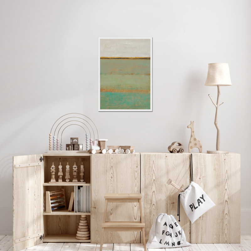 Verdant Field II by Timothy O' Toole - Painting, 50cm H x 34cm W, White Framed Paper Print