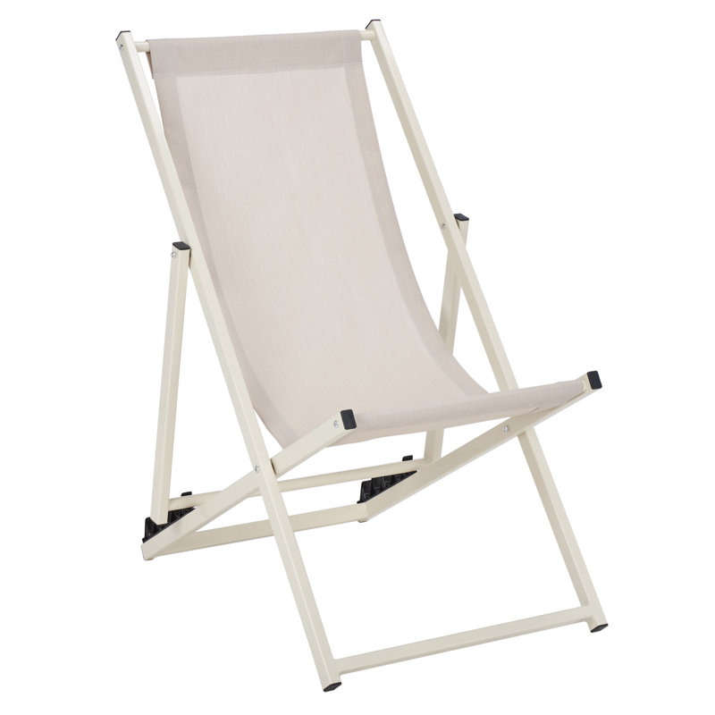 Chaise longue inclinable Hensel, Argent