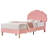 Cimahi 2 Pcs Twin Size Upholstered Platform Bed Frame With Adjustable Headboard, Teddy Fleece, Soft Rounded Corners, No Box Spring Required, Easy Assembly-708684662