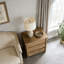 Table de chevet avec 3 tiroirs de rangement Farmhouse