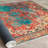 Luxurious 100% Cotton Area Rug, 31.5 x 19.7 inches | 1200 GSM, 0.4 in Pile Height | Antibacterial, Non-Slip PVC Underside, Machine Washable | Stylish Cream, Red, Orange, Blue & Black Design for Home Décor-112936390