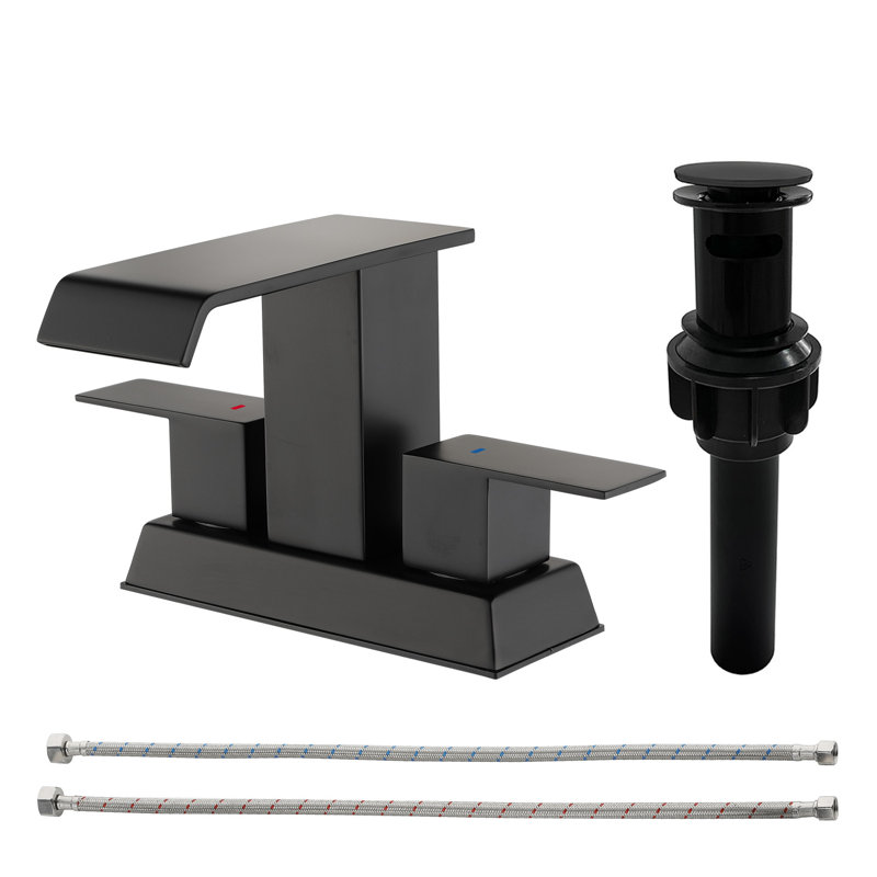 Bathroom Sink Faucet 4 Inch Bathroom Faucets For Sink 2-handle Faucet With Pop-up Drain Vanity Faucet Modern Bathroom Lavatory Faucet