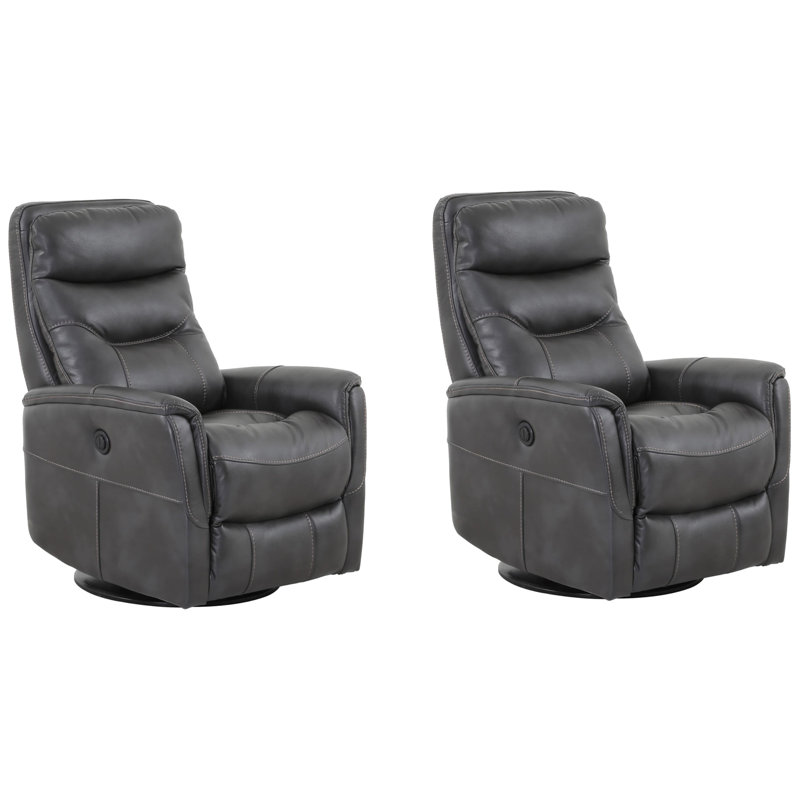 Akeelah 31" Wide Swivel Standard Recliner, Flint