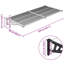 Auvent de porte Vidaxl en polycarbonate noir et transparent-102412406