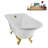62" Streamline Clawfoot Tub,Tray,Drain, Clawfeet-101628985-102218226