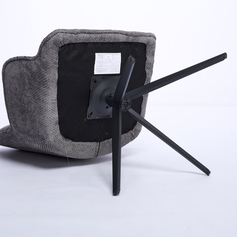 Modern Upholstered Swivel Dining Armchair