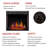 Black Electric Fireplace Insert-668684864