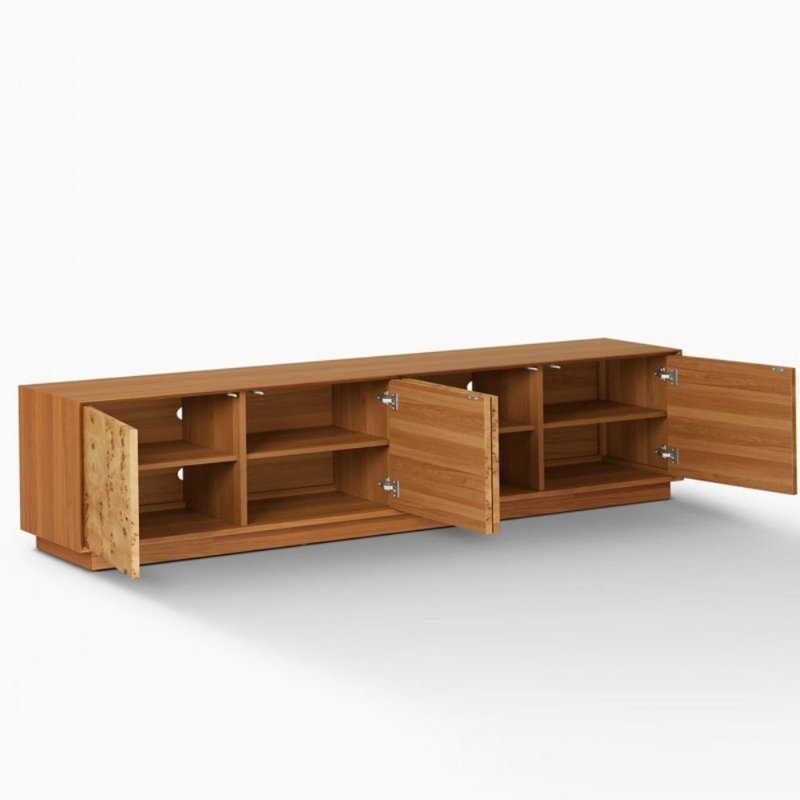 Meuble télé moderne et minimaliste, H 25,59 po x L 78,74 po x l 17,72 po