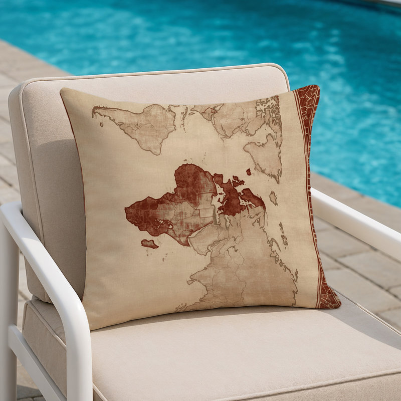 Geometric Balance Indoor And Outdoor Throw Pillow, Square 20"