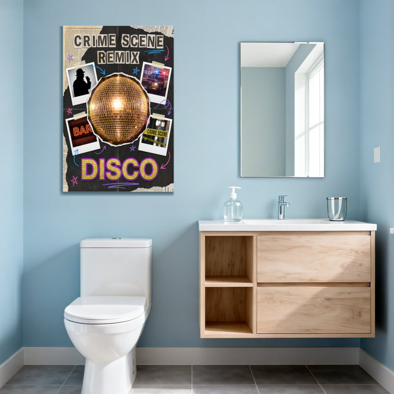 Motif disco Fashion Crime Scene Remix, H 48 po x l 32 po