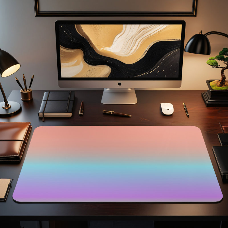 Polyester Desk Pad, 31.5x15.5