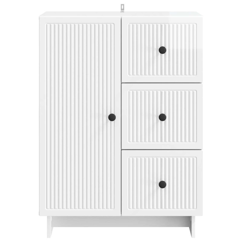 66cm Sideboard, High Gloss White