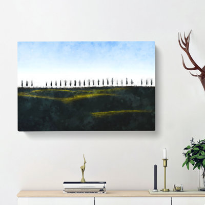 Tuscany Fields In Siena Italy - Wrapped Canvas Painting