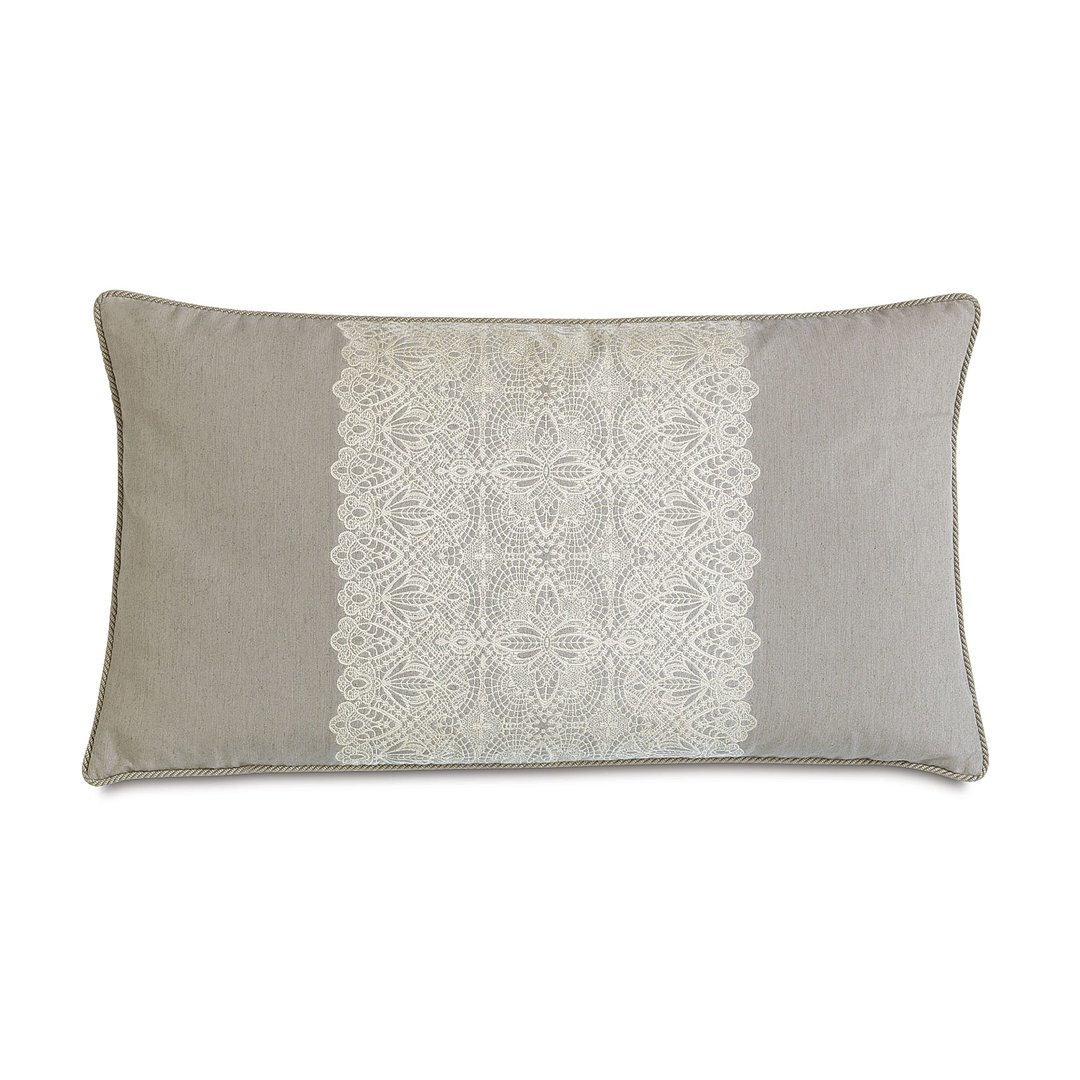 Sabelle Cream/Gray Linen Blend Piece Sham Eastern Accents