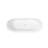 59 - Inch Acrylic Freestanding Soaking Bathtub, Oval Shape, Gloss White, Overflow And Pop Up Drain, Double Wall Insulation For Warmth, Easy To Clean, Modern Style, Ergonomic Design, Ce/ 61 Inches