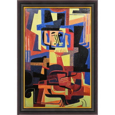 " Man With Violin " by Juan Gris Painting Print