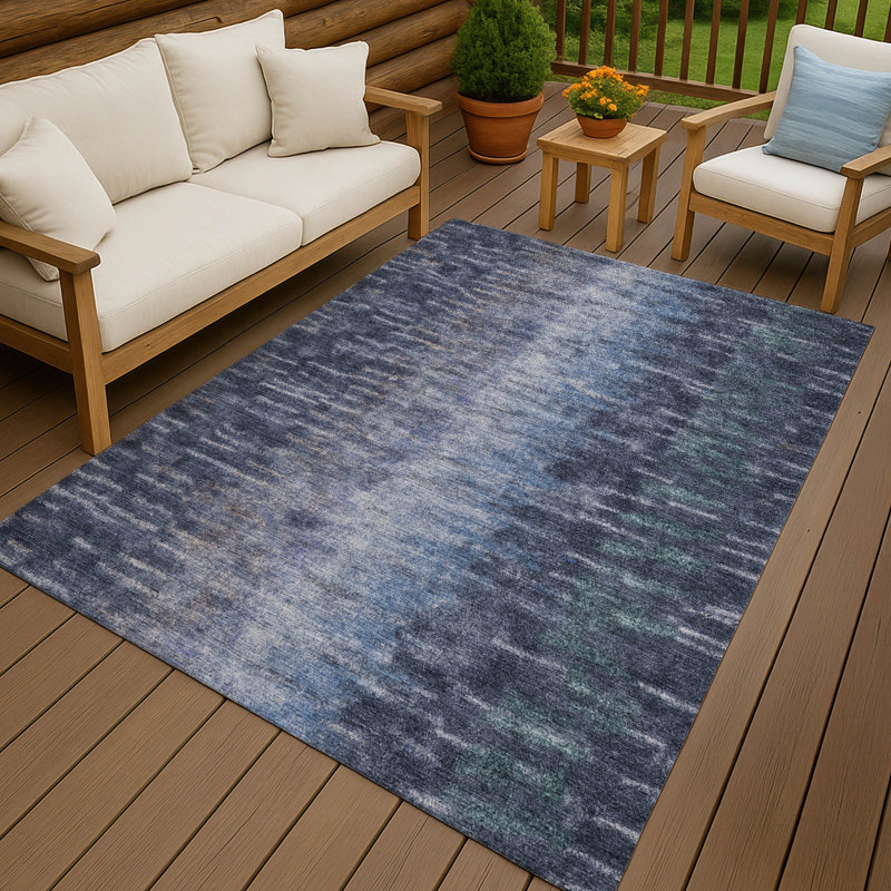 Tapis d'intérieur / extérieur lavable à la machine Hashlamoun ACN2318, Rectangle 2 pi 6 po x 3 pi 10 po