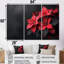 Glaude - Ensemble de décoration murale poinsettias-107196513-107196518