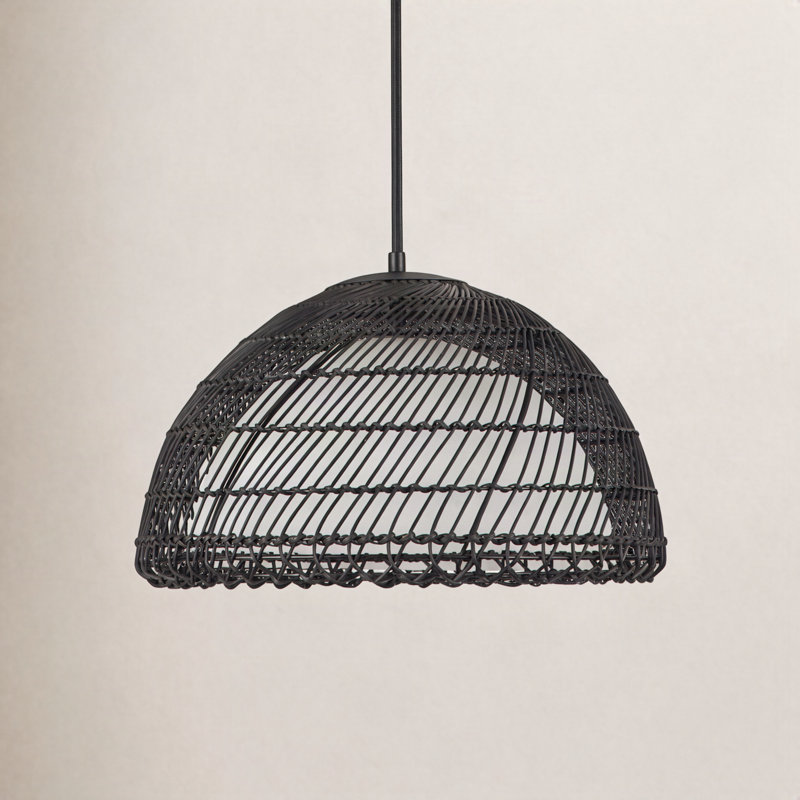 Luminaire suspendu moderne 1 lumière 16-en-1 Verbana, Noir