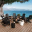 Chaise Adirondack avec porte-gobelet : chaise inclinable rÃ©sistante aux intempÃ©ries pour la terrasse, le patio, la cour arriÃ¨re et le bord de la piscine-114222255