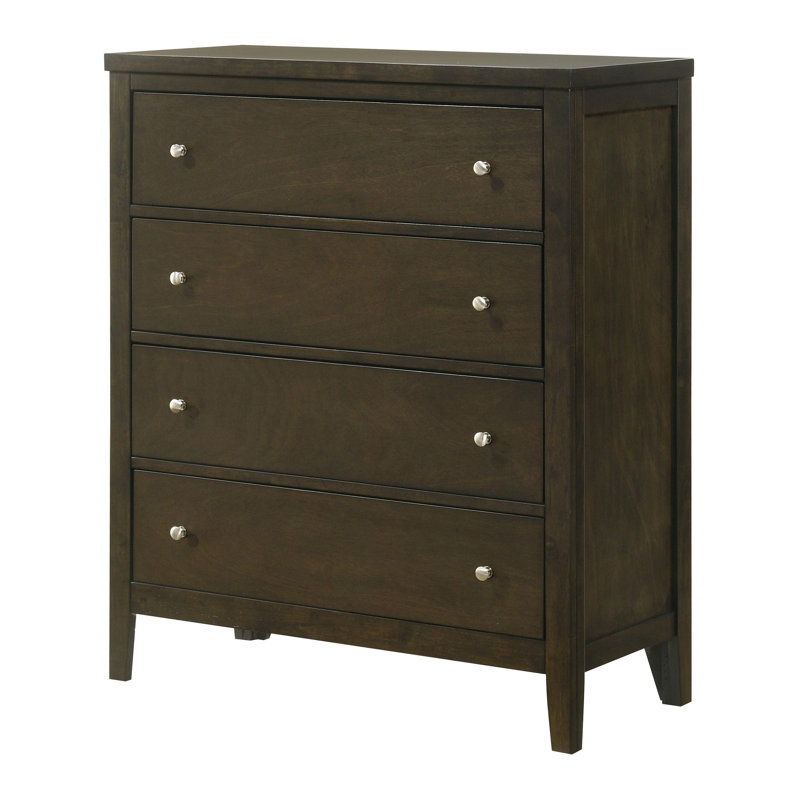 Commode 4 tiroirs cacao foncé