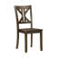 Ensemble de salle à manger 5 pièces et 4 chaises d'appoint avec dossier en X