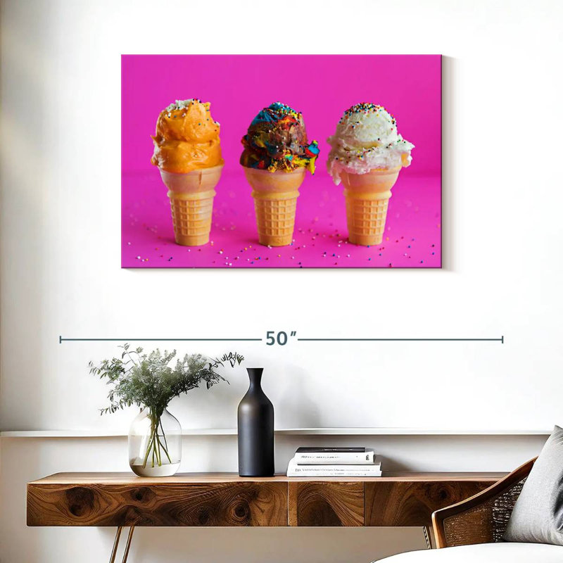 Yarlin Sundae Ice Cream Cones, 24" H x 36" W