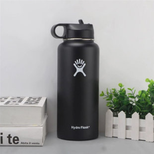 Hydr-8 Water Bottle - Time Marked Air Insulated 32 Ounce Mug