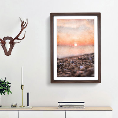 Sunset over Brighton Beach - Framed Print
