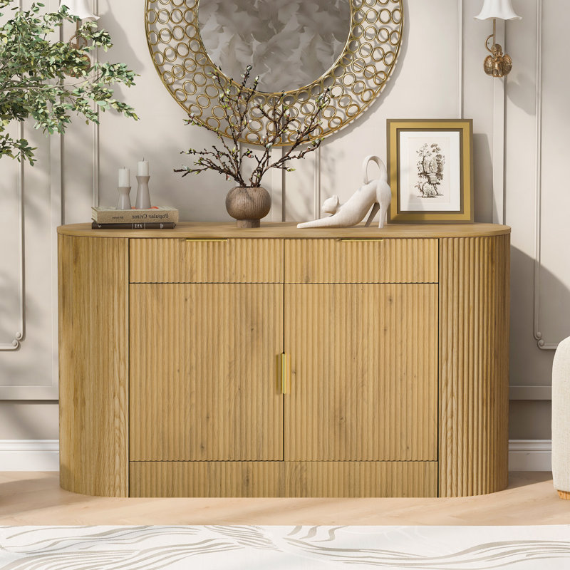 Armoire de rangement moderne 55,1 ", Naturel