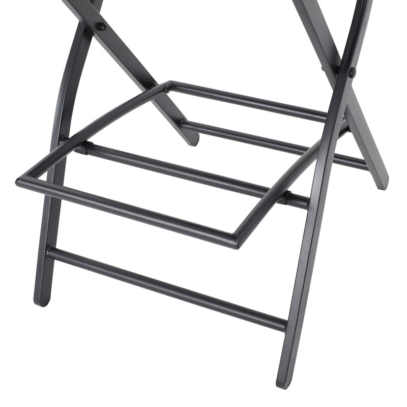 Ensemble de 2 tabourets d'extérieur en rotin