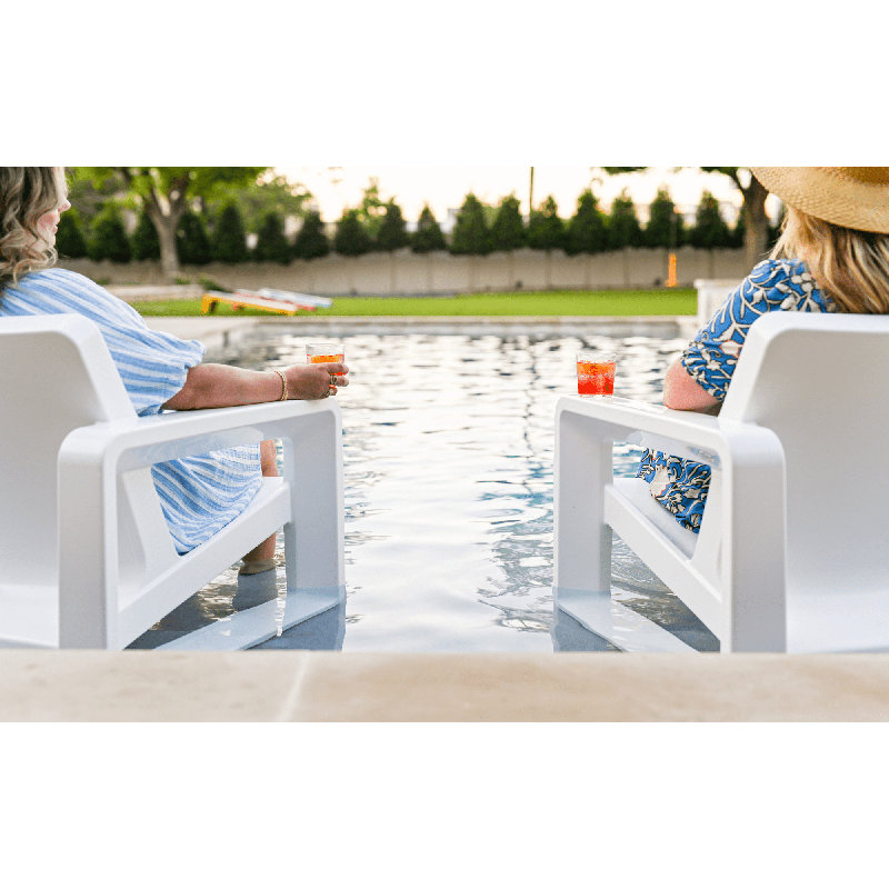 Deck Outdoor Lounge Chair, Highcloud White