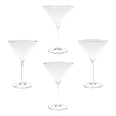 Aliyanah 9oz. Acrylic Martini Glass Set