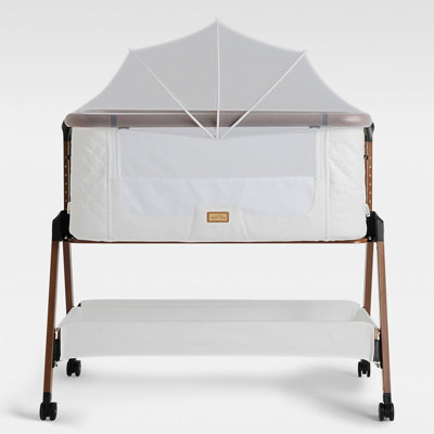 Bedside Cot with Mattress and Stand