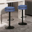 Tabouret de bar rond avec rangement, tabouret de bar réglable en hauteur, tabouret pivotant à 360 °, chaise de bar sans accoudoirs avec structure en métal pour comptoir de cuisine-1980362757