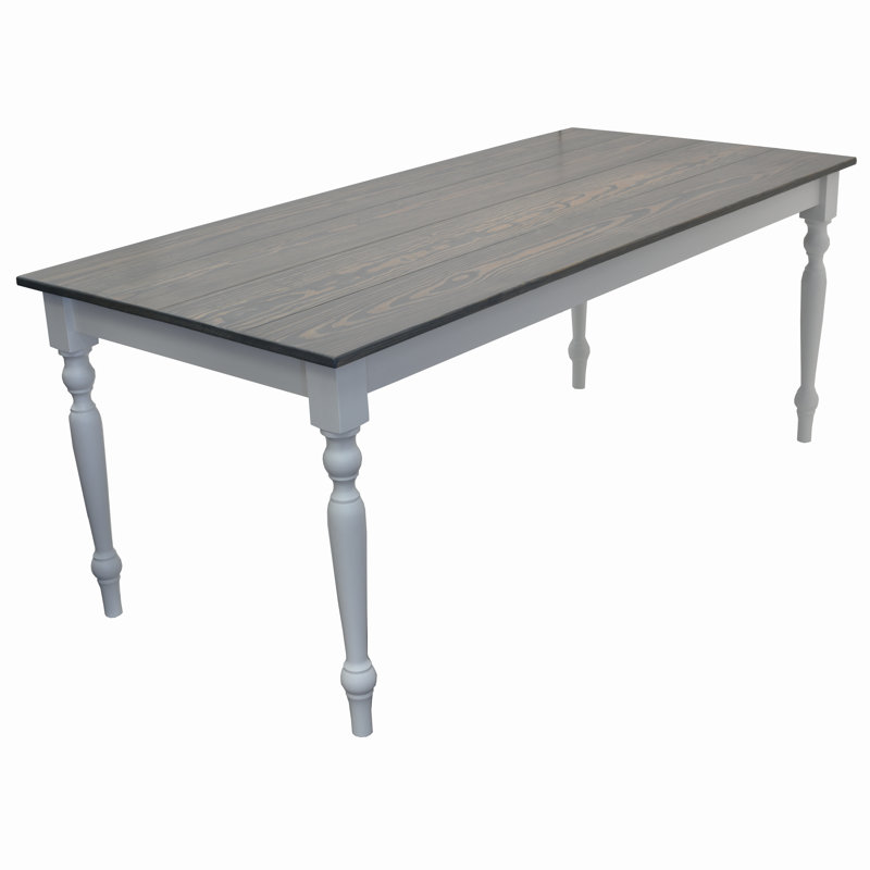 Table de salle à manger en bois massif Maximillian, H 30 po x L 60 po x l 34 po