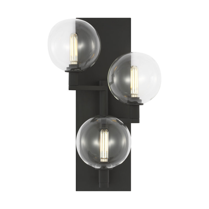 Gambit 3 - Light Armed Sconce, Yes, Nightshade Black