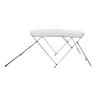3 Bow Boat Bimini Tops 6'Lx(61"-66")W x 46"H Awning Canopy Light Grey