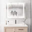 Armoire de rangement pour salle de bain 36 po x 30 po - Miroir à brouillard à DEL, portes doubles, contrôle de luminosité 3000k 6000k, 4 tiroirs et plus, miroir de coiffeuse American Design