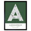 Albuquerque New Mexico United States City Map Green - Single Picture Frame Typography