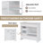 36" Bathroom Vanity With Sink,2 Drawers With Slide Rails,2 Tip-Out Drawers And 1 Door-391132927
