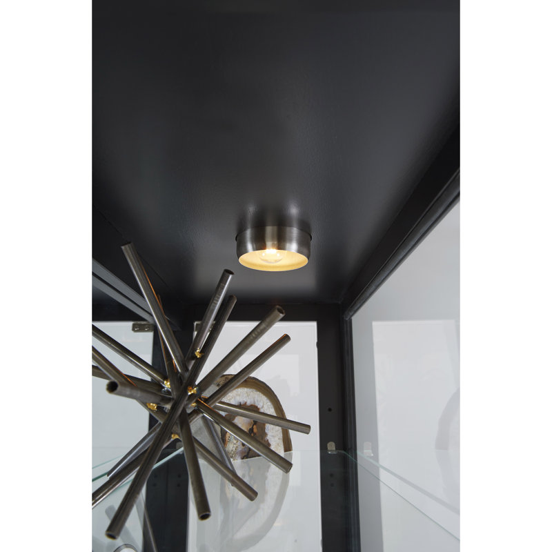 Traditional Black Satin Lighted Curio Cabinet with Adjustable Shelves