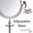 Kegler 9" Tabletop Magnified Makeup Mirror-241584341