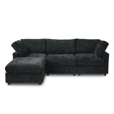 Kessi 4-Piece Slipcovered Sectional