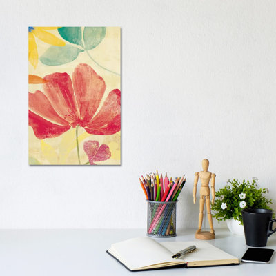 Field Floral II - Wrapped Canvas Painting
