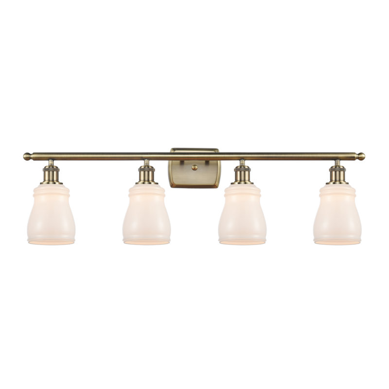 Mccarver 4 - Light Dimmable Vanity Light, Oil Rubbed Bronze, White, No Bulb Included