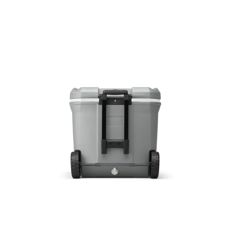 Gray 65-Quart Wheeled Outdoor Cooler with Insulated Lid