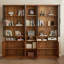 Bibliothèque classique en bois massif