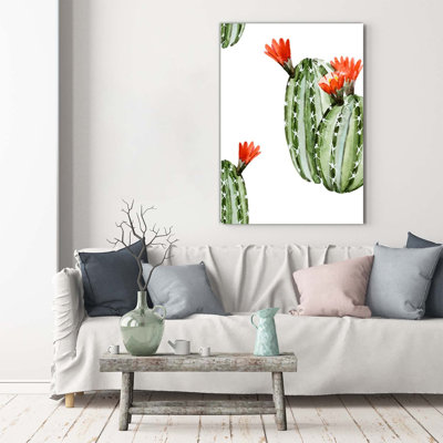 cacti 1 Piece Wrapped Canvas Wall Art