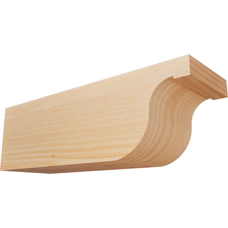 Queue de chevron lisse Del Monte, Sapin de Douglas, H 6 po x l 5 1/2 po x L 18 po